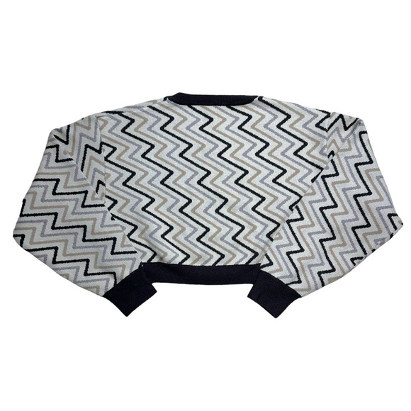 Le Lis Tan & Cocoa Long Sleeve Cropped Sweater Women’s US S - Picture 8 of 8